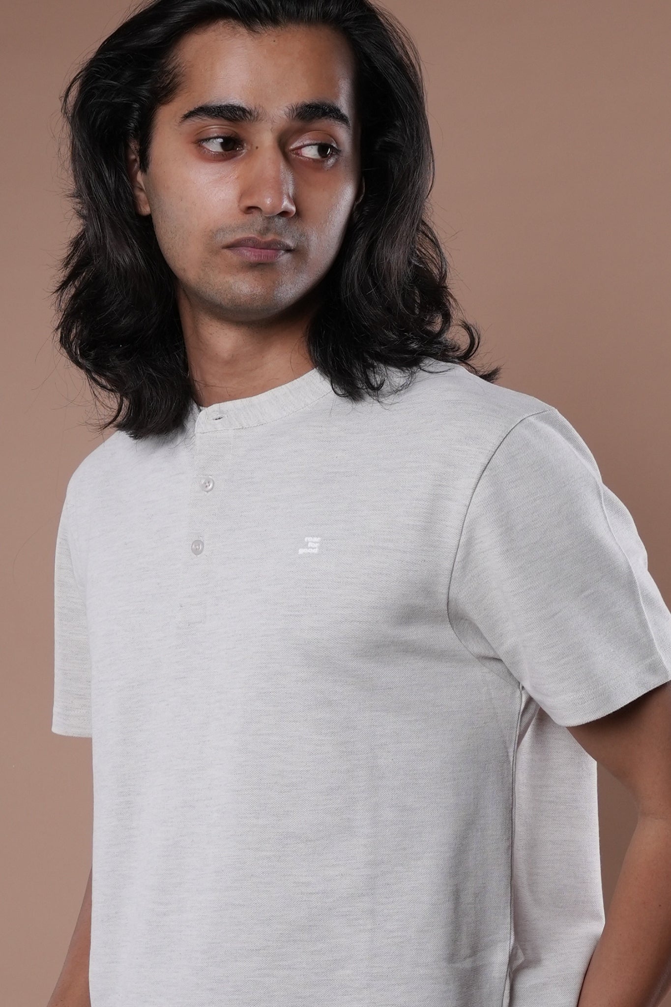 HENLEY NECKLINE T-Shirt